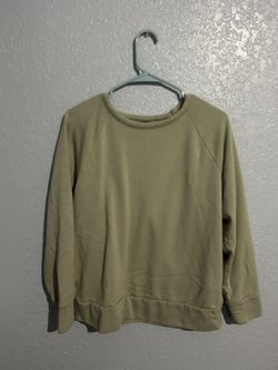 Khaki Green Eddie Bauer Crewneck Sweatshirt 