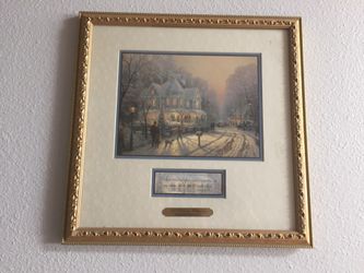 Thomas Kinkade painting 14x14