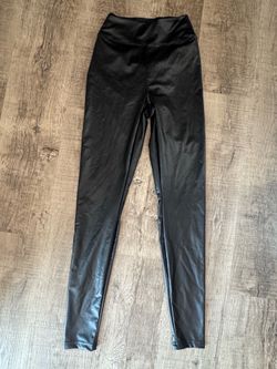 Aerie black faux leather leggings