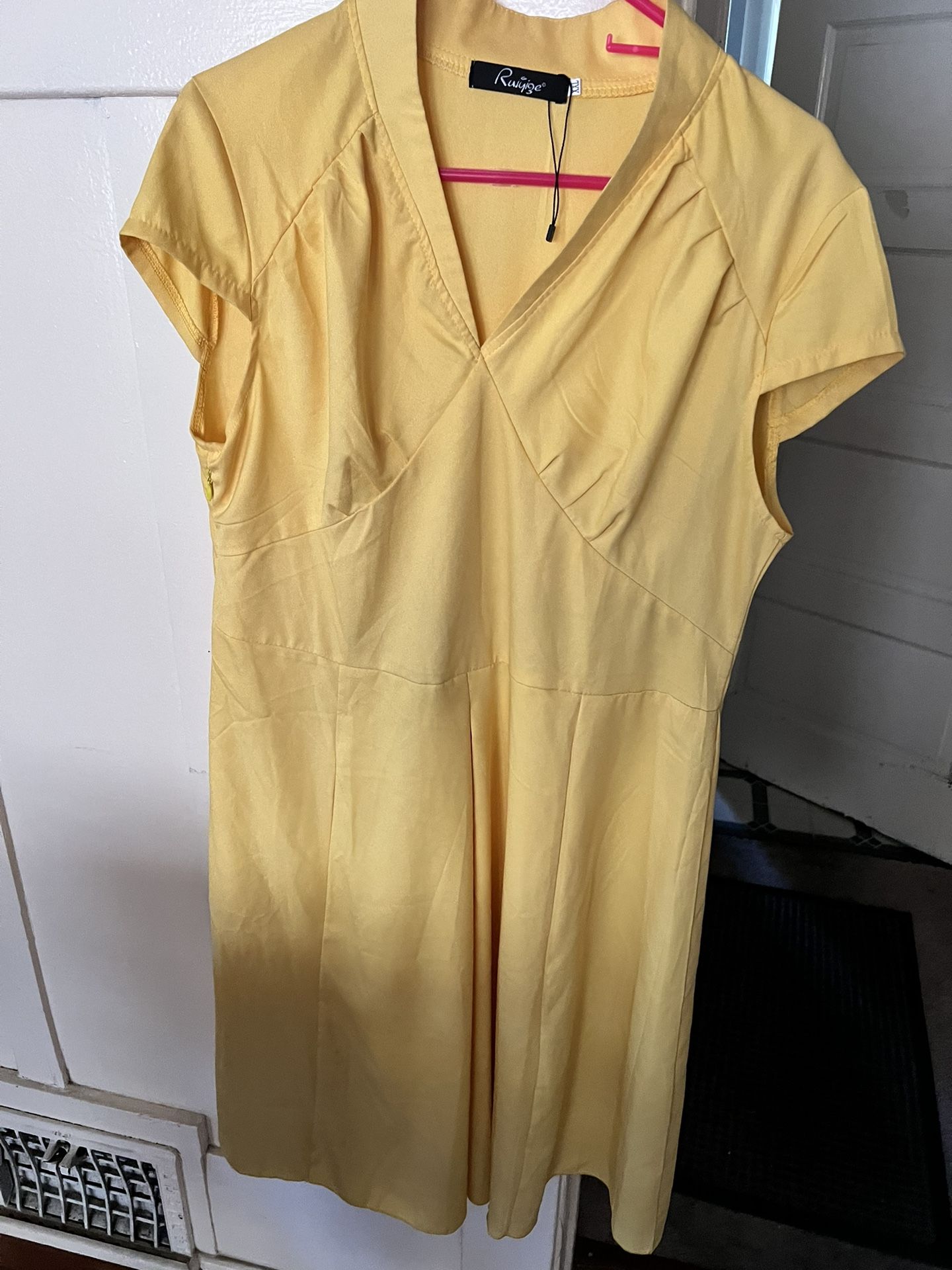 Vintage Yellow Dress