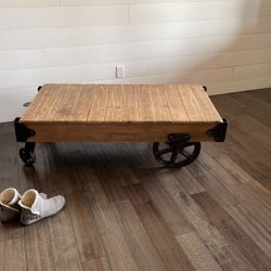 Rolling Table- Coffee Table