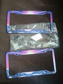 New license plate holder both for $10
