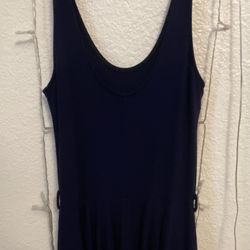 Navy Blue Short Tank Top Dress 