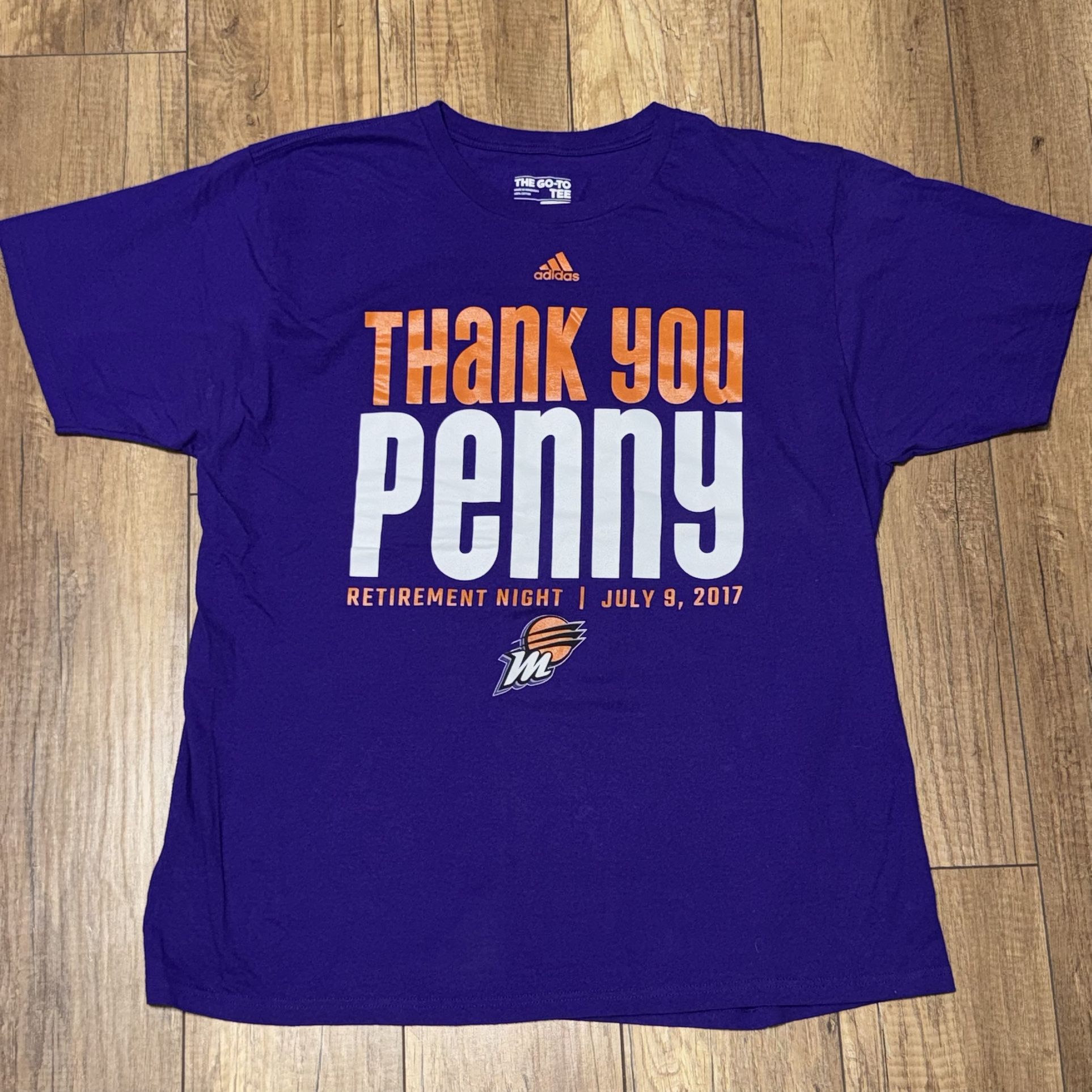 Phoenix Mercury WNBA Adidas Penny Taylor #13 Retirement Night T Shirt Mens XL