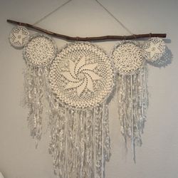 Hand Made Dream Catcher With Real Wood 