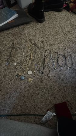 Assortment of necklaces and pendents