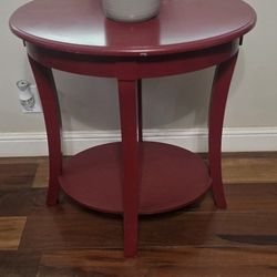 Red End Table
