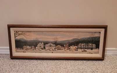 Norman Rockwell Main Street Stockbridge Canvas Reproduction