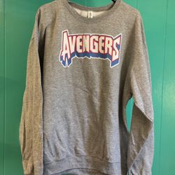 Marvel Avengers Graphic Sweatshirt - Light Gray - Unisex XL