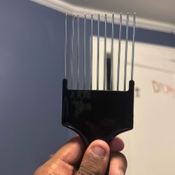 Metal Afro Pick 