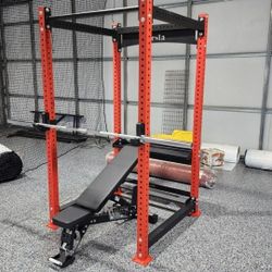 Vesta PR3000 Squat Rack | Power Cage | 11 Guage Steel | 5/8 Holes | Gym Equipment | Fitness |🔴Bar, Bench, Weights Sold Separately🔴| FREE DELIVERY 🚚