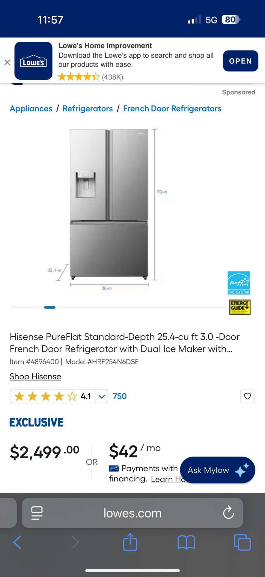 Brand new fridge
