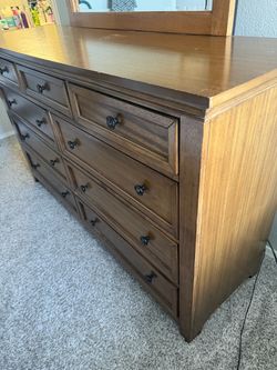 Kingery 66” W 9-Drawer Dresser + Mirror