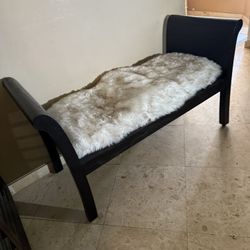 Solid Bench With Cushion