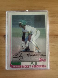 1982 Topps Rickey Henderson #610 Oakland Athletics
