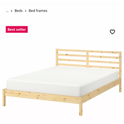 Bed frame and mattress
