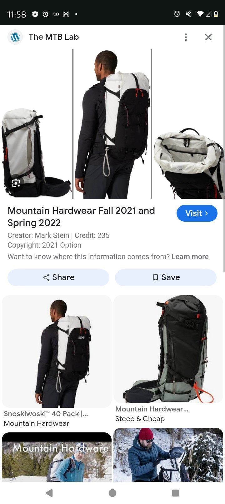 Montain Hardwear Like New Only Used On A Single Day Trip