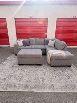 Gray Sectional Sofa with Storage | Delivery Available