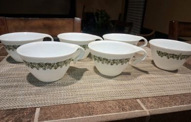 Corelle Teacups And Sugar Bowl 
