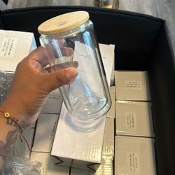 New Glass Snowglobes Cups 