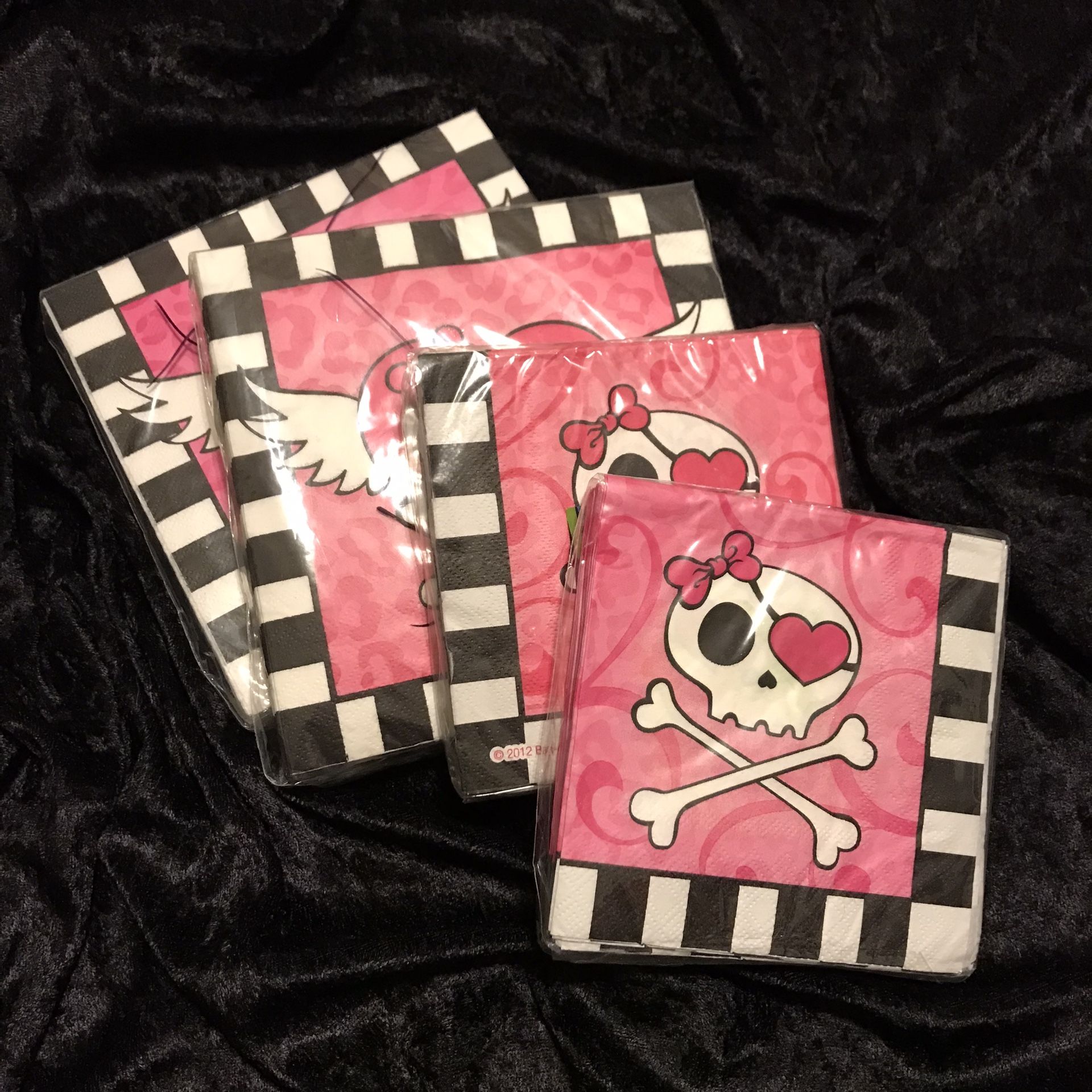 Pink Skull Party Napkins