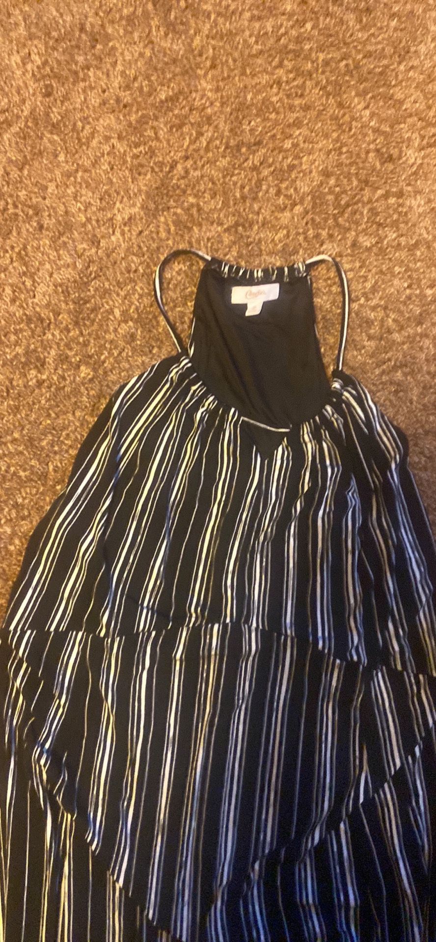 Black & White Striped Dress 