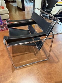 Wassily B3-Style Chairs Matching Pair