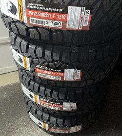 35 1250 22 NITTO RIDGE GRAPPLERS BRAND NEW TIRE TIRES $540 EACH OR $2160 FOR A SET OF 4 WHILE SUPPLIES LAST FINANCING AVAILABLE DELIVERY AVAILABLE