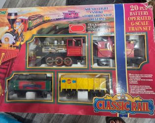 Classic Rail 20-Piece G-Scale Battery Operated Train Set