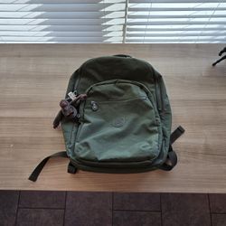 Kipling Seoul Large Backpack, Jaded Green Tonal