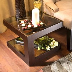 Baxton Studio Ida Black Oak Coffee Table