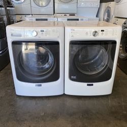 MAYTAG XL CAPACITY WASHER DRYER ELECTRIC STACKABLE 