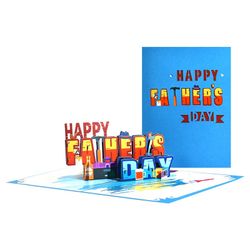 Father’s Day 3D Pop-up Greeting Card with Envelope