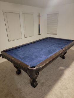 Blue Pool table