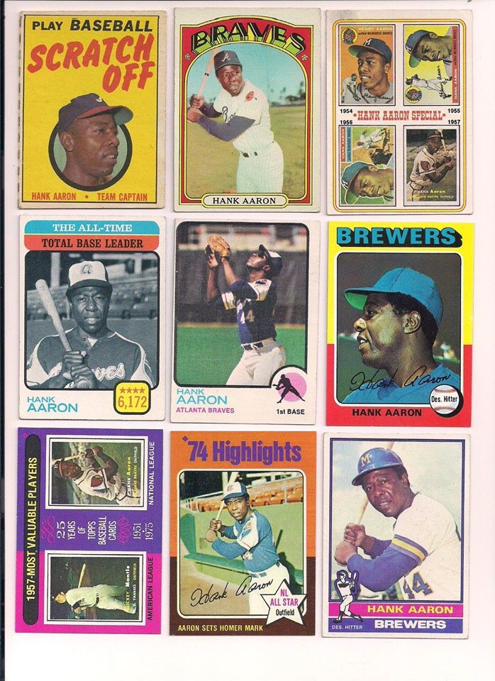 Baseball Cards - Hank Aaron