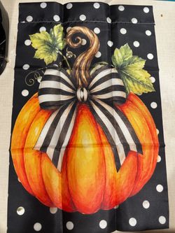 Fall Pumpkin Decorative Garden Flag