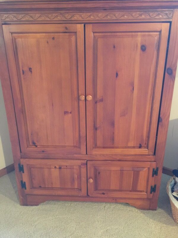 Armoire and tv
