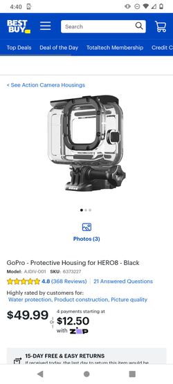 GoPro Protective Case HERO8 & Head Strap + Quickclip for Sale in Vancouver,  WA - OfferUp