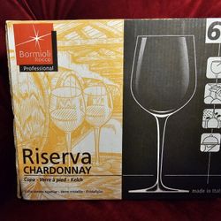 Bormioli Rocco Professional Riserva Calice-Stemware Wine Goblet Lot of 6 