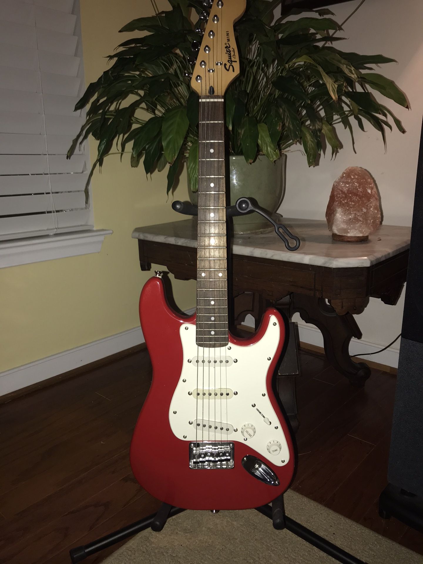 Fender Squire Strat Style Red Mini Guitar