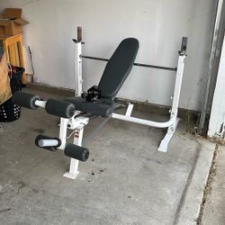 OLYMPIC BENCH PRESS with Leg Attachment 