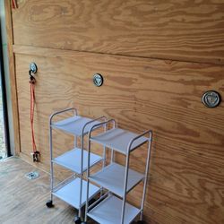 2 Small 3 Shelf Carts