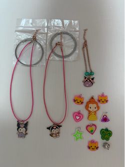 Kids jewelry bundle and fairy 🧚 jar plastic 🫙 take all. Fairy lights must buy separately