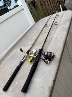 Two Spinning Rod and Reel Combos