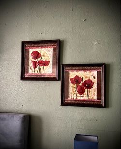 “Wild Poppies” Raised Shadowbox Art by Conrad Knutsen