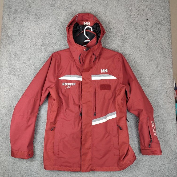 Helly Hansen Ski Jacket Mens Medium Helly Tech Red Coat Parka Lined  Snowboarding