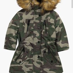 Beautiful New little girls fur coat water resistant