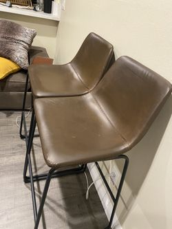 Brown high chairs