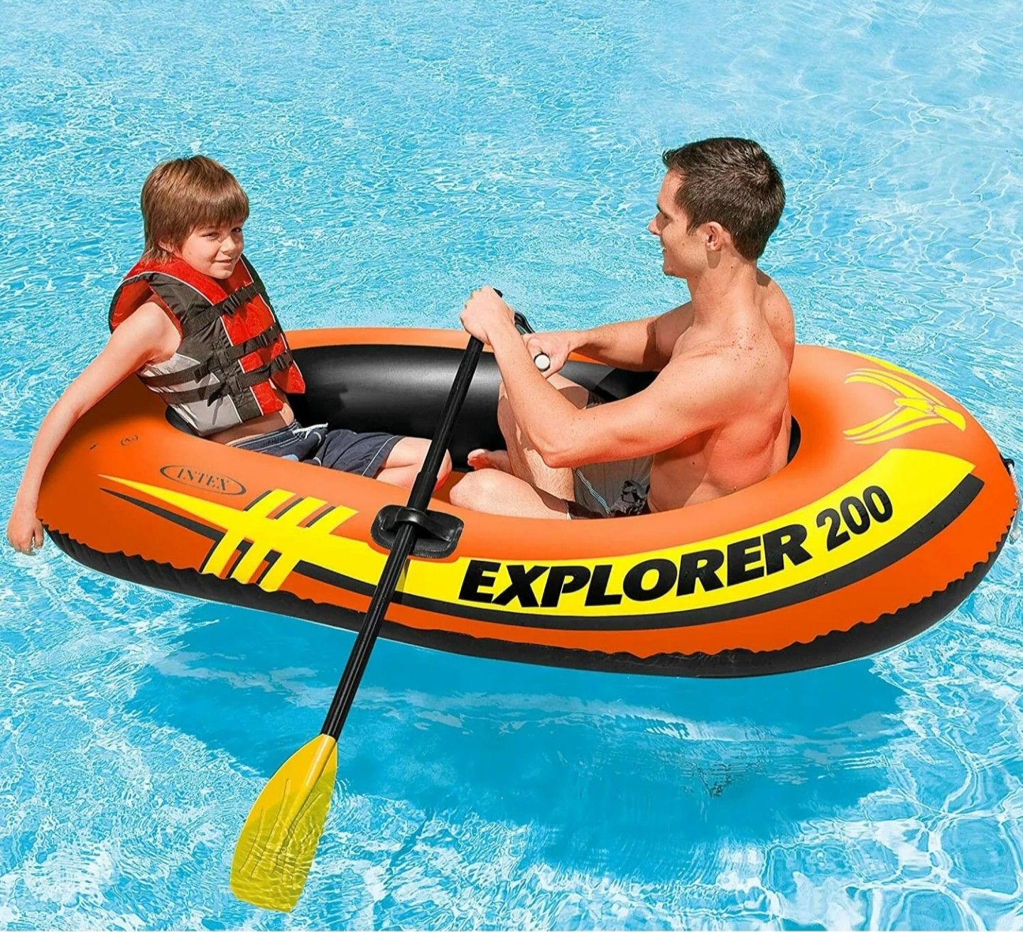 Pls READ* NEW IN BOX, 2 PERSON BOAT with paddles and pump
