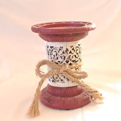 Red Decorative Candle Holder